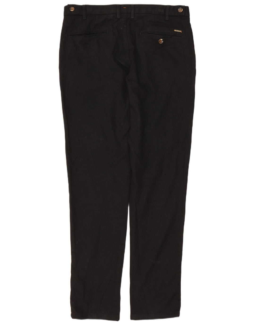 Pantaloni chino slim da uomo Zara EU 40 medio W31 L30 poliestere nero