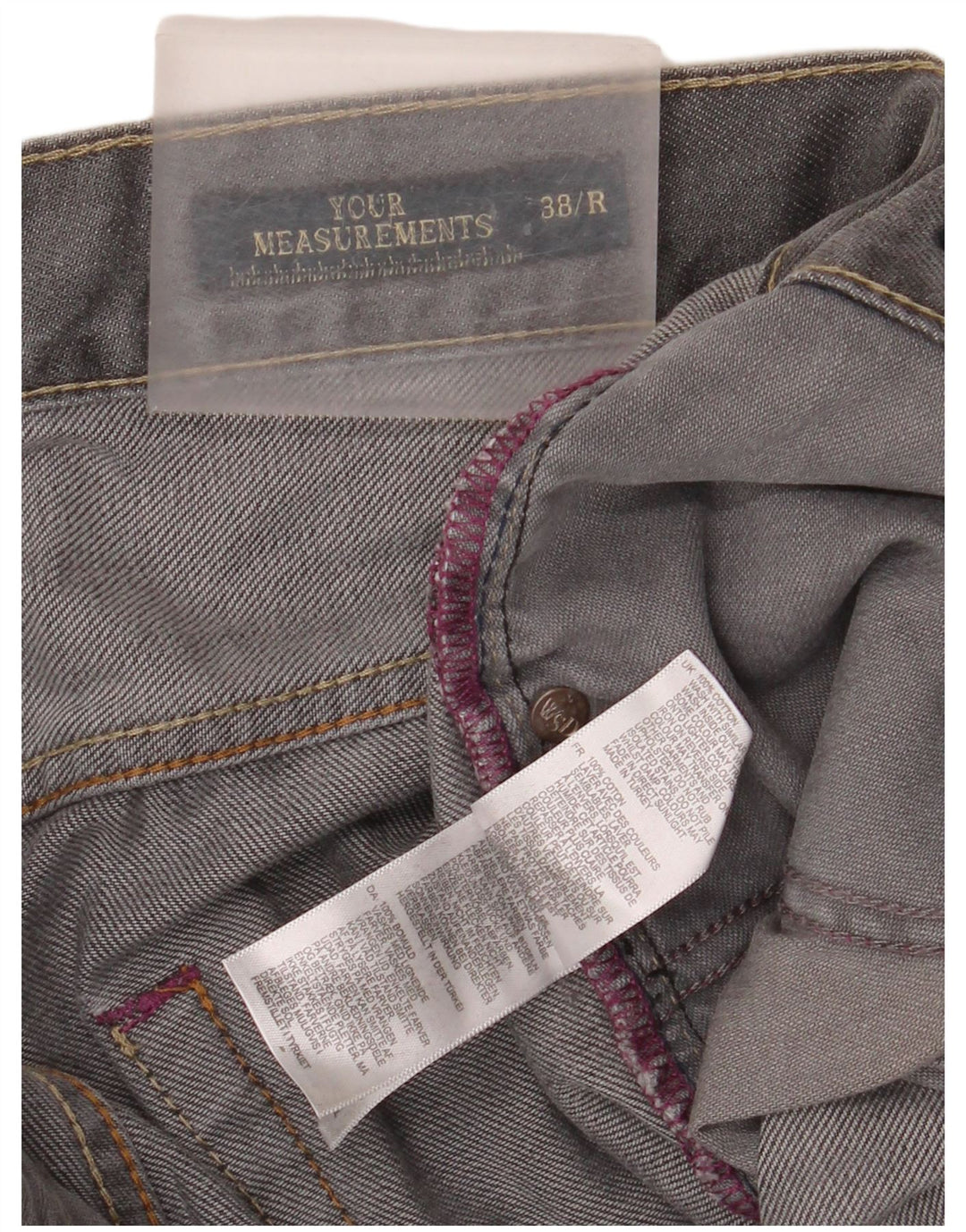 Jeans dritti da uomo White Stuff W38 L32 cotone grigio