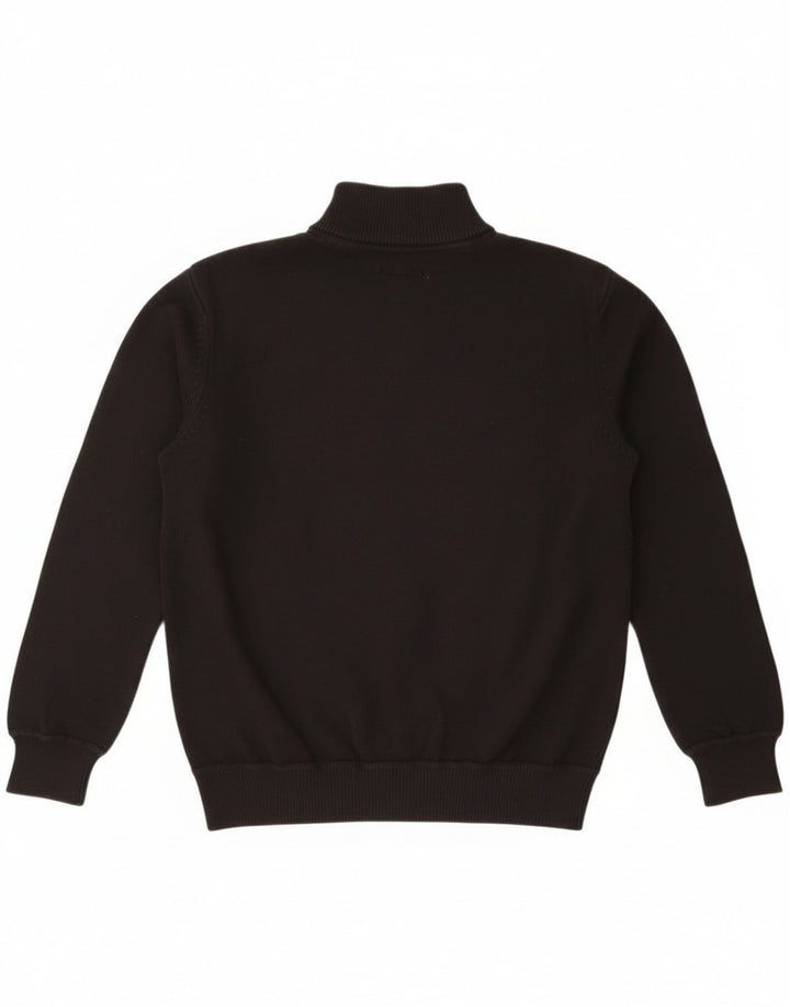 Maglione Wrangler da uomo con zip e collo XL in cotone nero