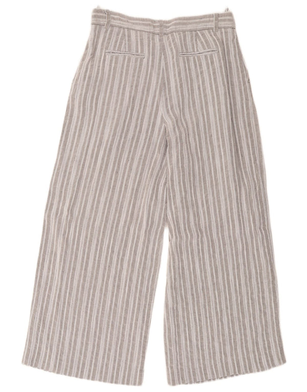 Pantaloni cropped a vita alta da donna Luisa Spagnoli IT 46 Large W34 L25 Grigio