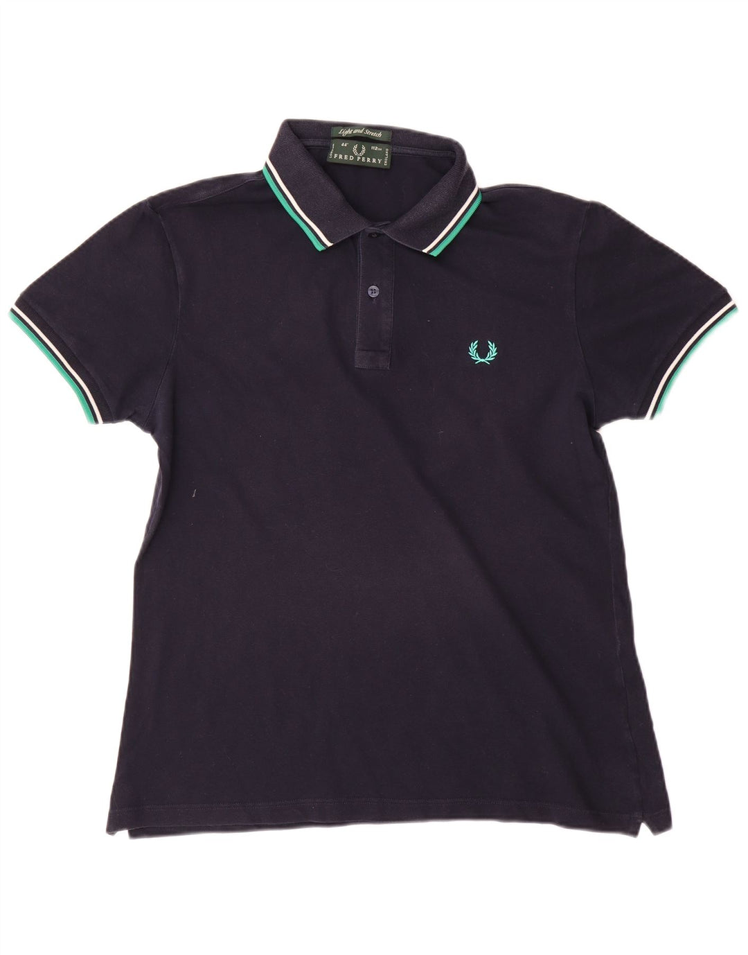 Polo da uomo Fred Perry in cotone blu navy medio
