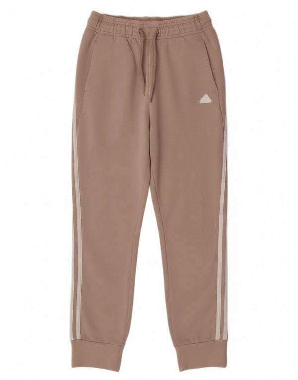 Pantaloni da tuta da ragazza Adidas Relaxed Fit Joggers 11-12 anni Beige Sport