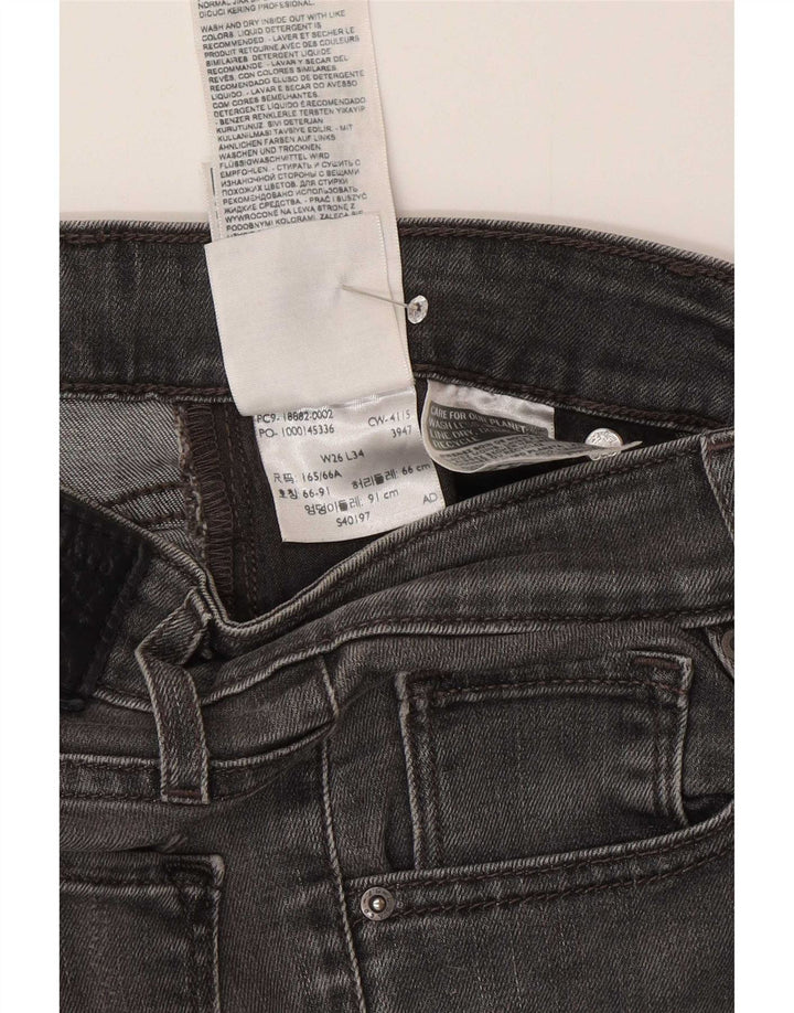 Jeans skinny da donna Levi's W26 L34 cotone grigio