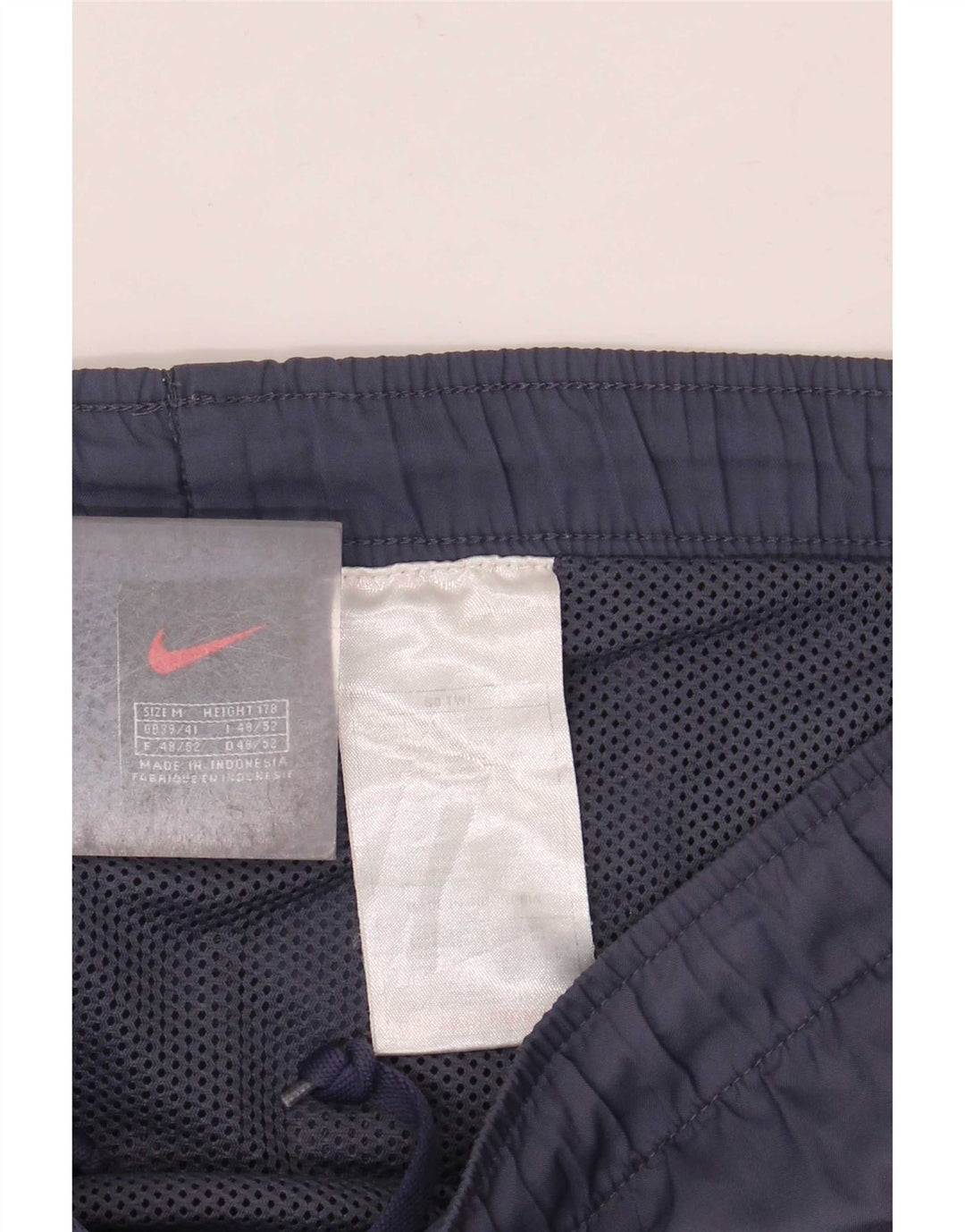 Pantaloncini da bagno da uomo Nike UK 39/41 Poliestere color block blu navy medio