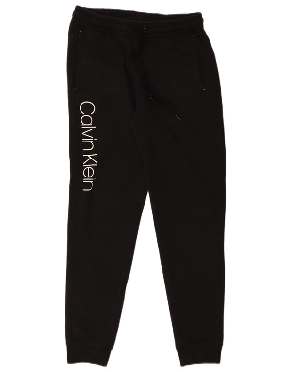 Pantaloni da tuta grafici da uomo Calvin Klein Joggers piccoli in cotone nero