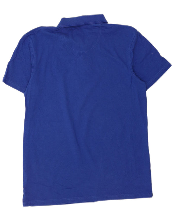 Polo da uomo Weird Fish blu medio
