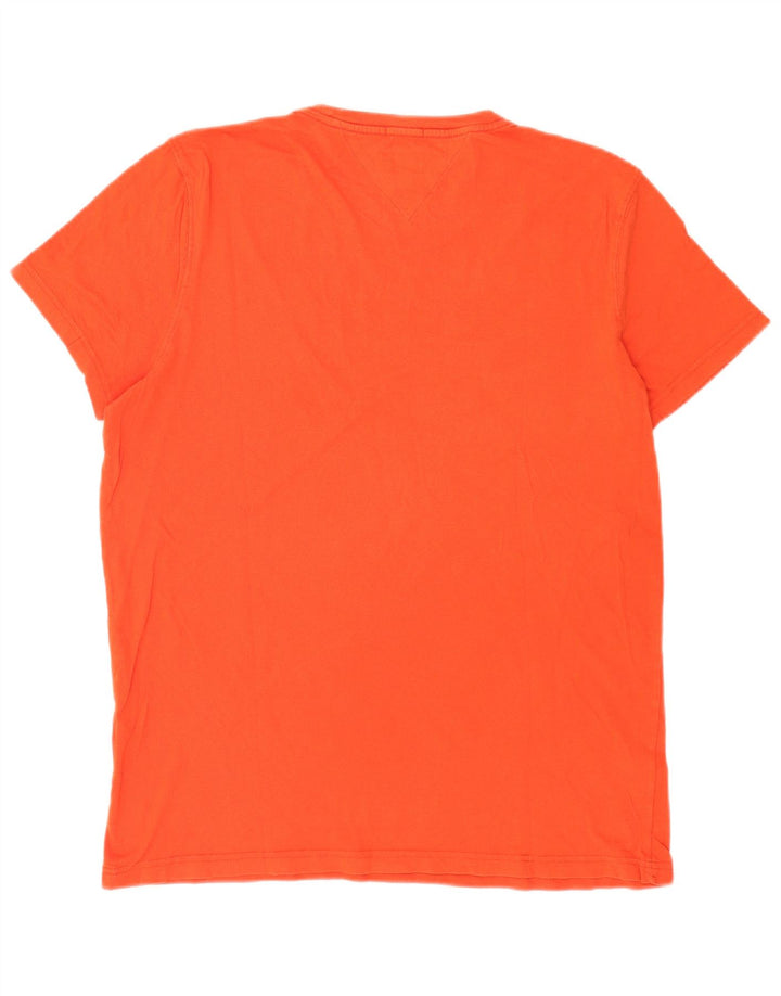 T-shirt grafica da uomo Tommy Hilfiger Top XL arancione