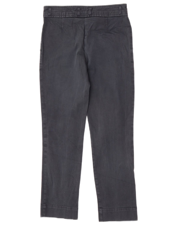 Pantaloni chino dritti da donna Henry IT 40 Small W28 L26 Blu navy