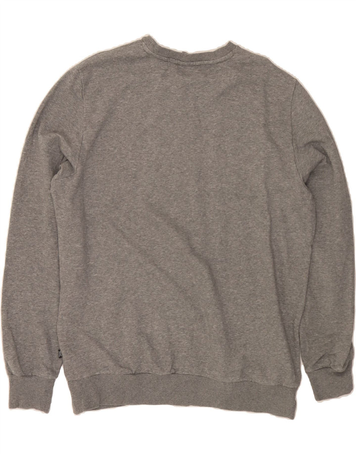 PUMA Mens Graphic Sweatshirt Jumper Large Grey Cotton Vintage Puma and Second-Hand Puma from Messina Hembry 