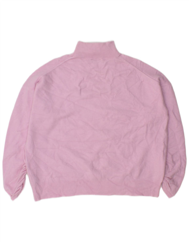 MINT VELVET Maglione maglione oversize da donna con collo dolcevita UK 10 Piccolo Rosa