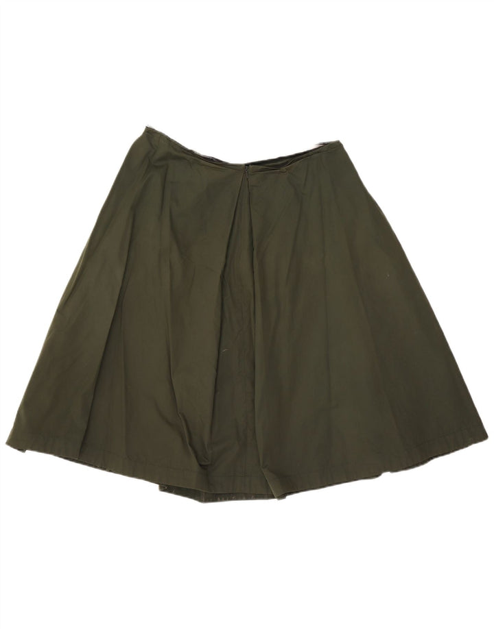 Gonna a pieghe Max Mara da donna W30 verde medio