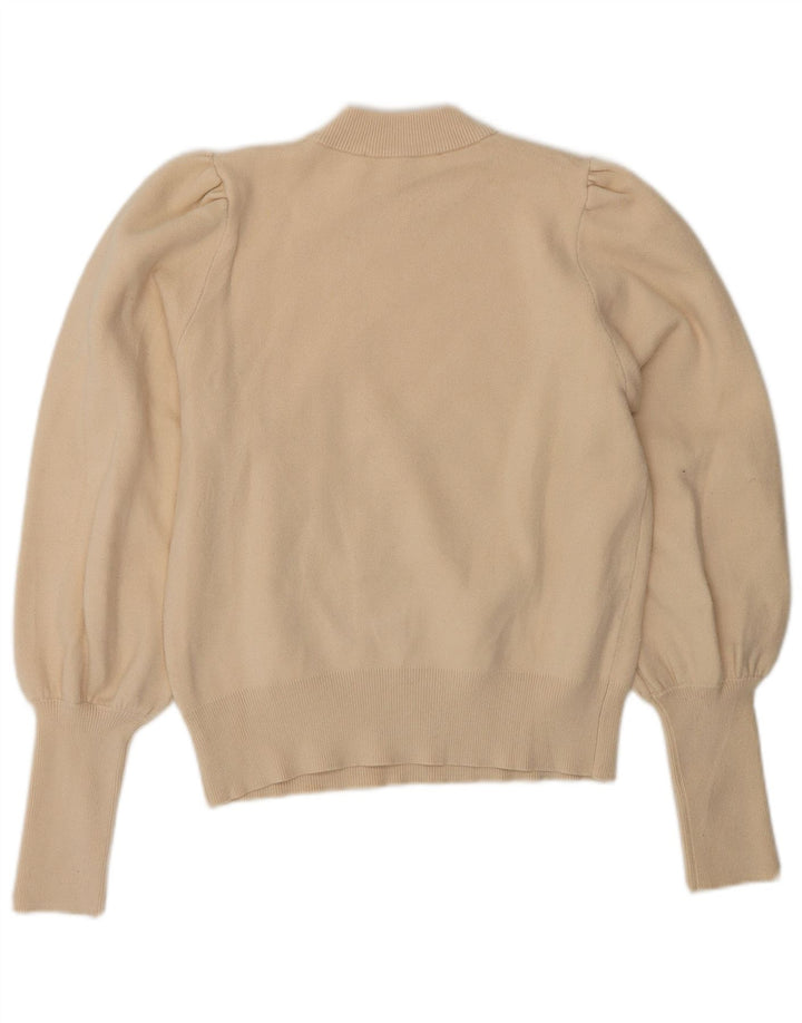 Maglione maglione girocollo da donna Zara UK 12 Beige medio