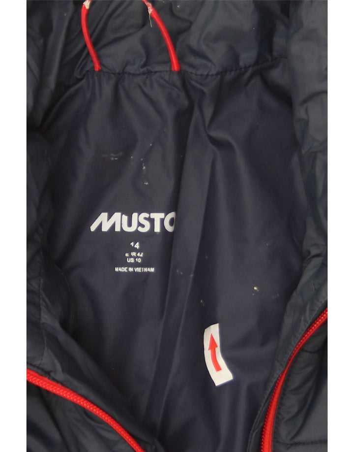 Giacca imbottita da donna Musto UK 14 Large Blu Navy in poliammide