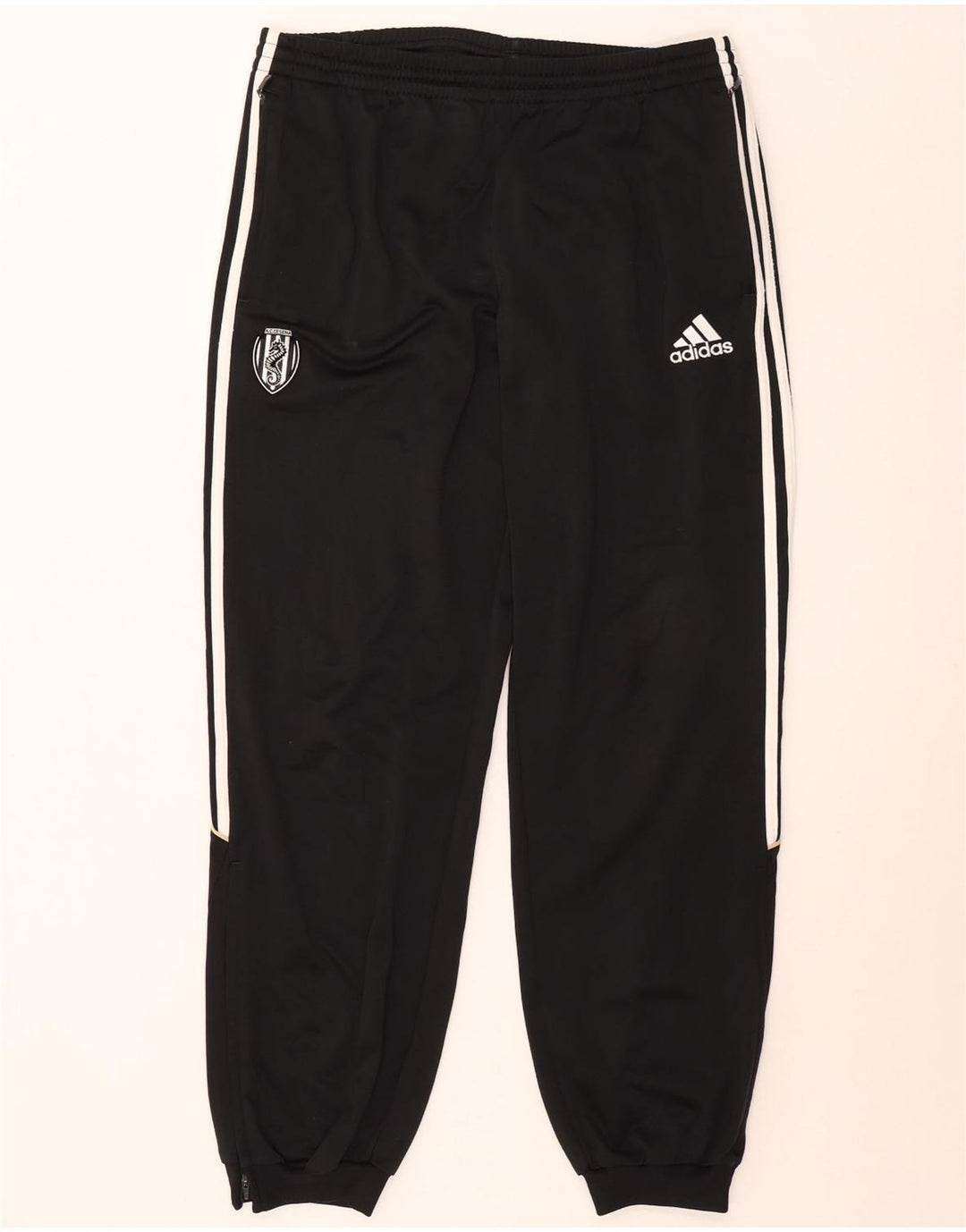 Pantaloni da tuta da uomo Adidas Joggers UK 42/44 Large Nero Poliestere