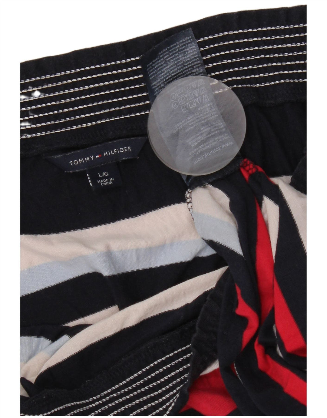 Top Tommy Hilfiger da donna con spalle scoperte e maniche a 3/4 UK 14 grande multicolore