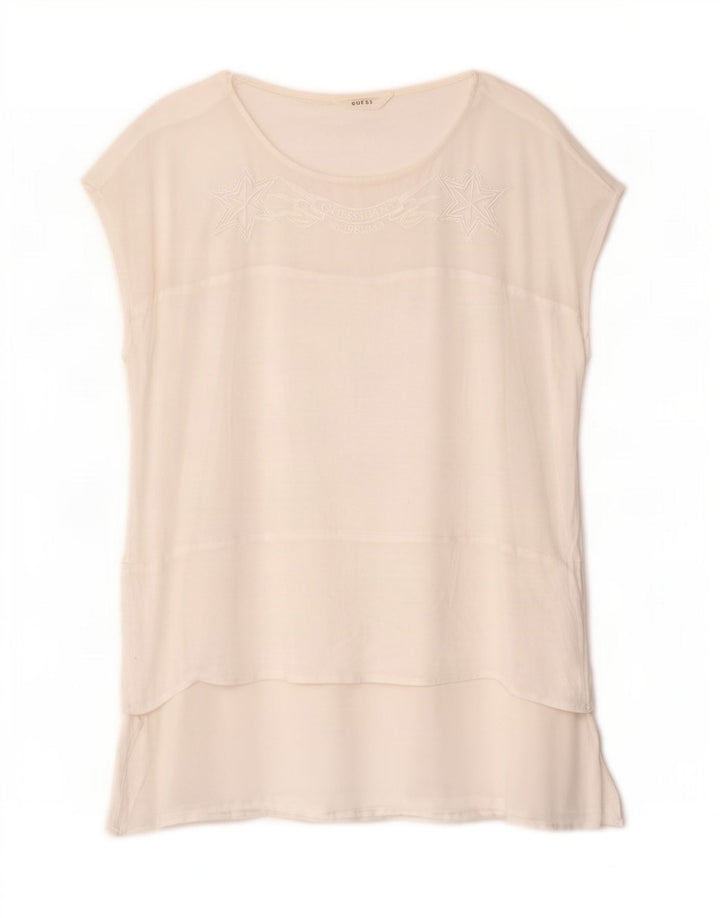 Camicetta senza maniche da donna Guess UK 18 XL Bianca