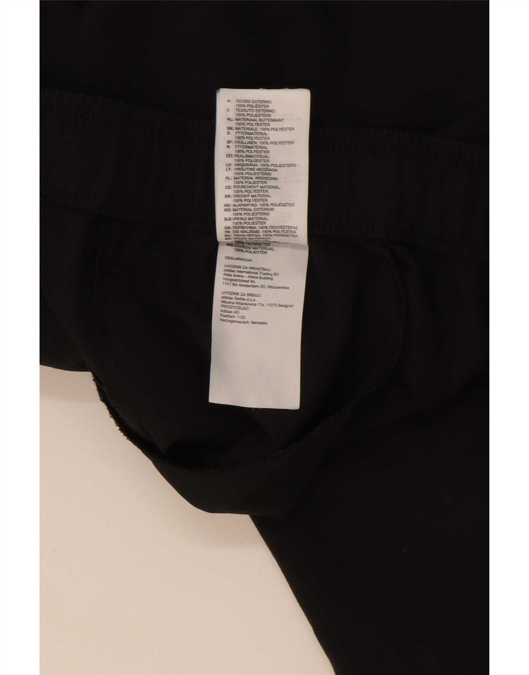 Pantaloni da tuta Adidas Climalite da uomo, pantaloni da jogging, grandi, in poliestere nero