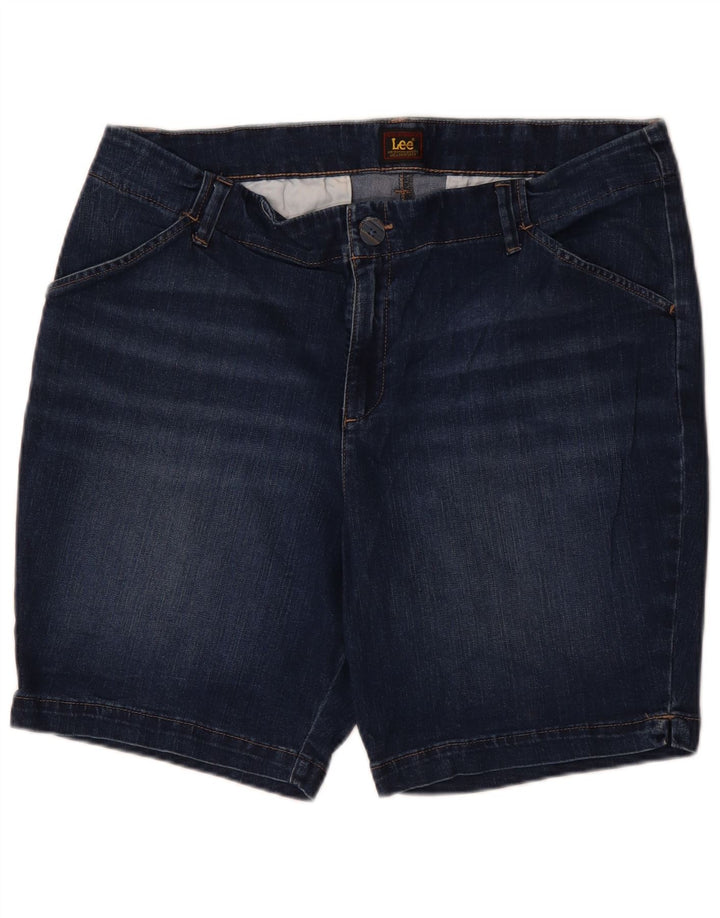 Pantaloncini di jeans da donna LEE US 18 2XL W36 Cotone blu