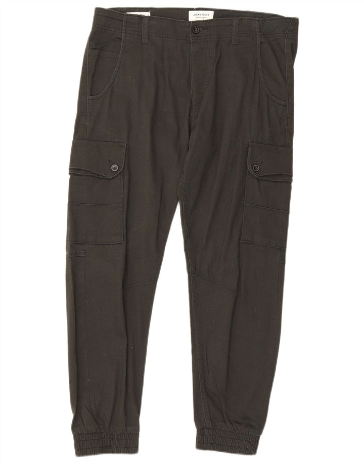 Pantaloni cargo da jogging da uomo Jack & Jones W34 L30 neri
