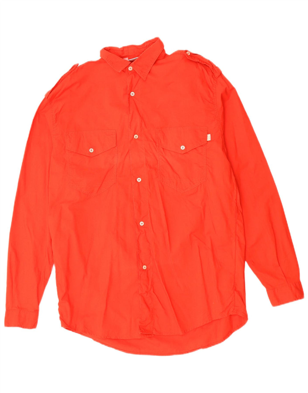 Camicia militare da uomo MASH in cotone rosso medio