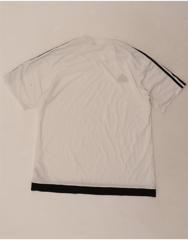 T-shirt Adidas da uomo Climalite Top XL poliestere color block bianco