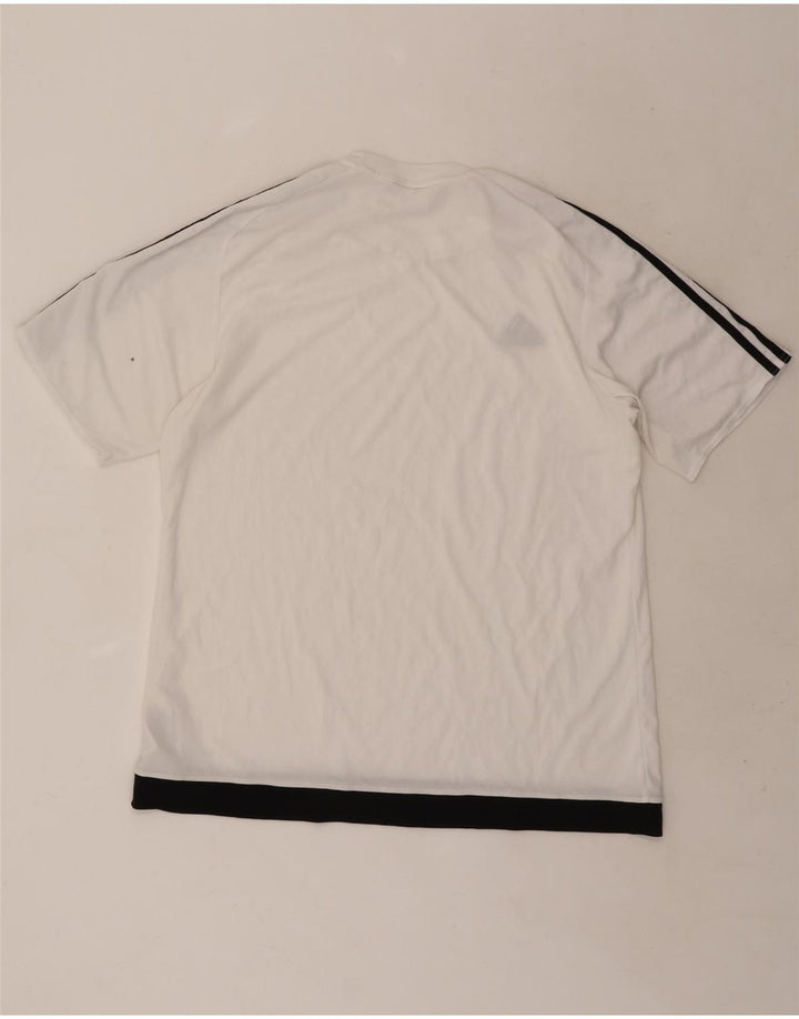 T-shirt Adidas da uomo Climalite Top XL poliestere color block bianco