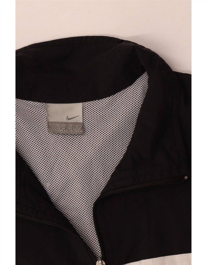 Giacca corta della tuta da donna Nike US 12/14 Large Black Striped
