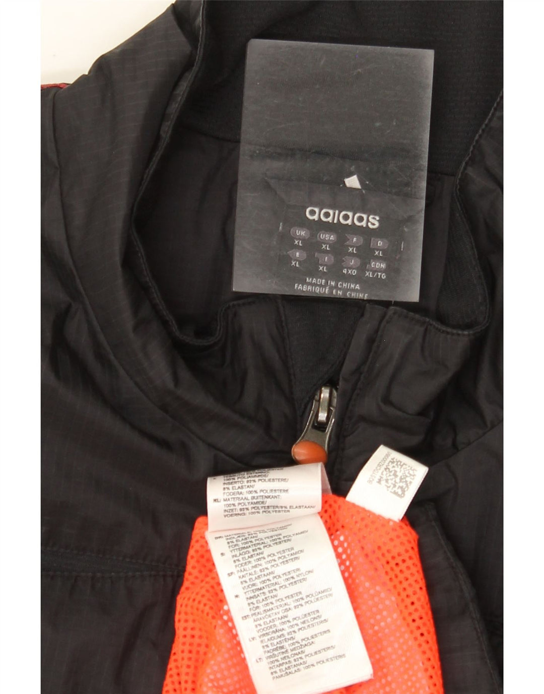 Giacca antipioggia Adidas Climacool da uomo UK 42 XL poliestere nero