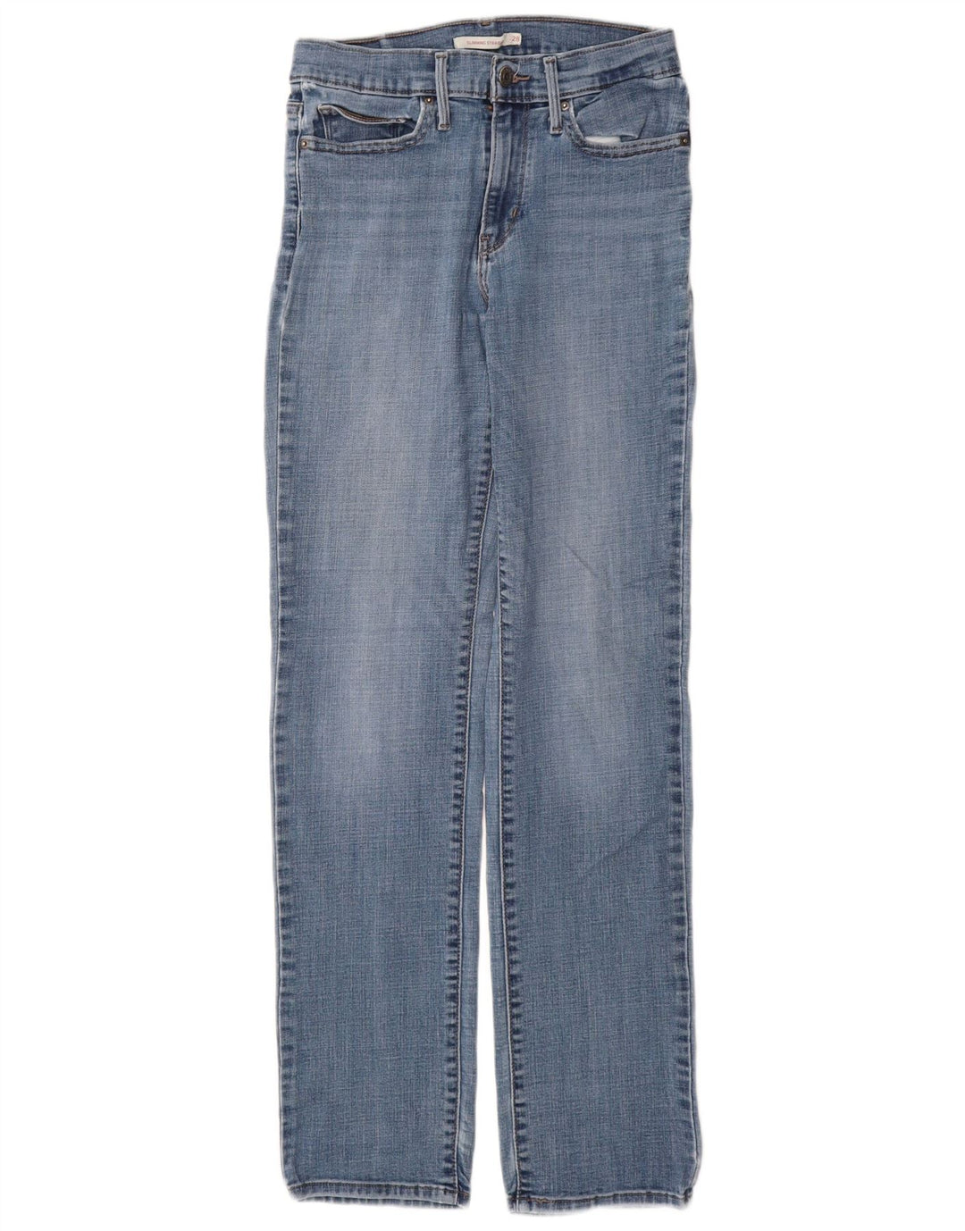 Jeans dritti slim fit da donna LEVI'S W28 L32 cotone blu
