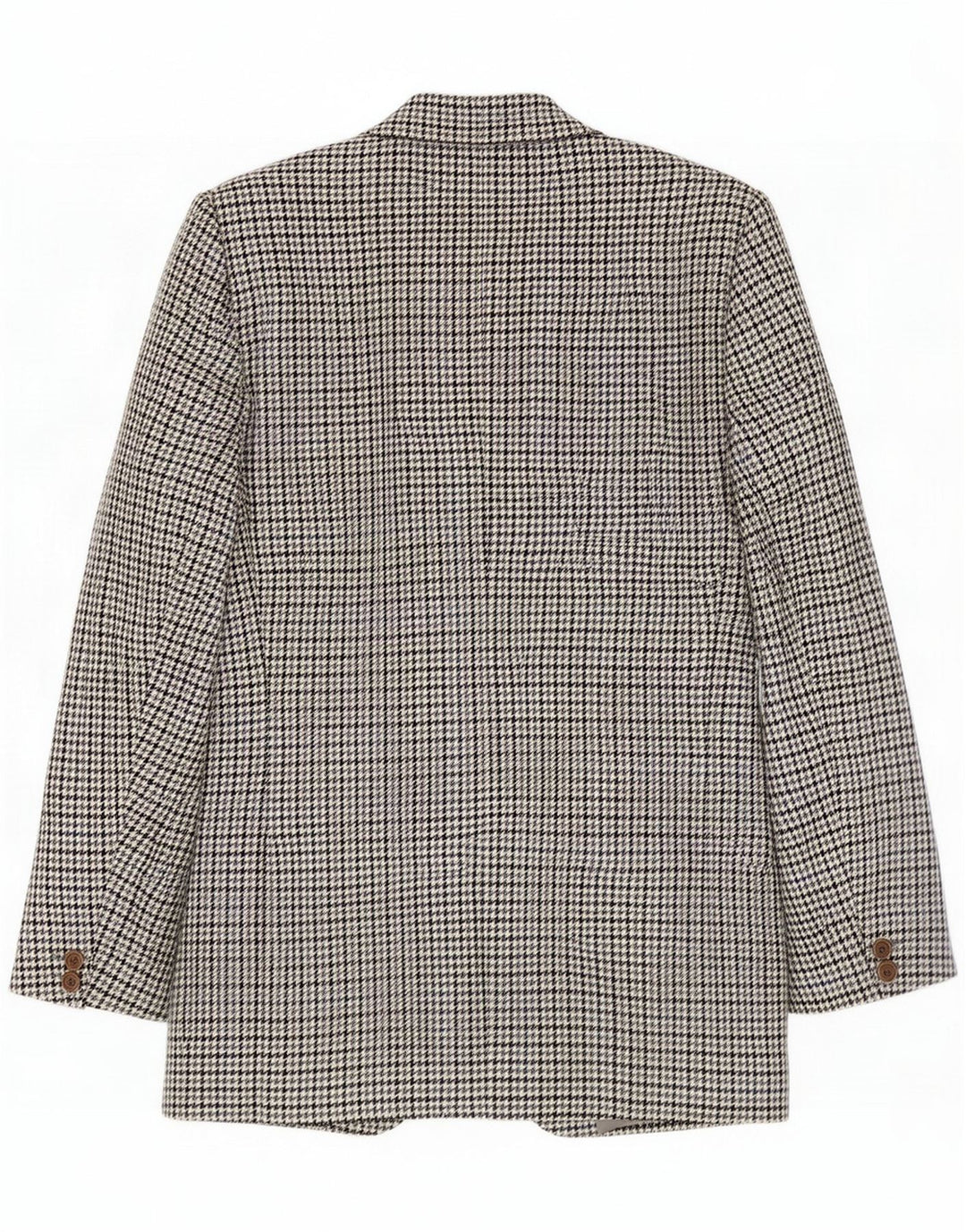 Prandina Giacca blazer a 2 bottoni da uomo UK 40 grande pied de poule grigio
