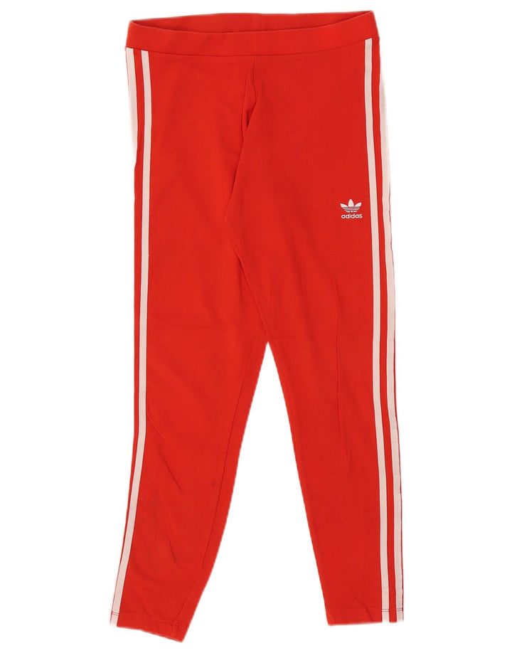 Leggings Adidas da donna UK 10 piccolo cotone rosso