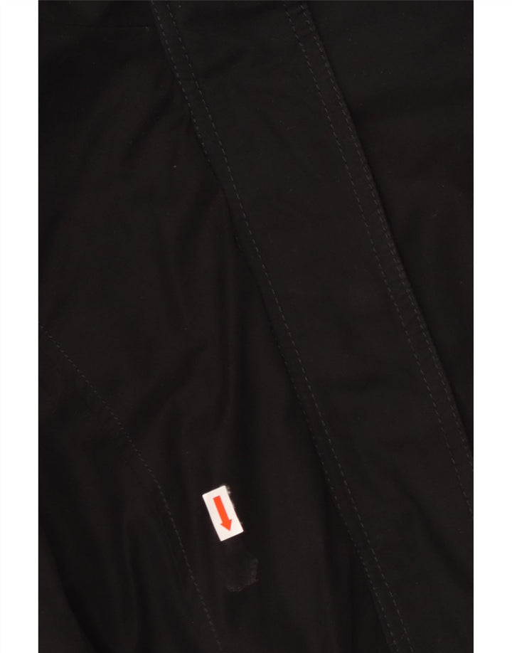 Giacca parka con cappuccio da donna HOLLISTER UK 14 poliestere nero medio