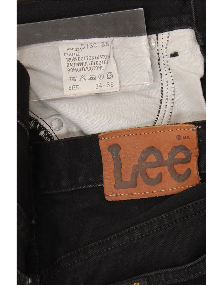 Jeans dritti da uomo LEE Seattle W34 L33 cotone nero