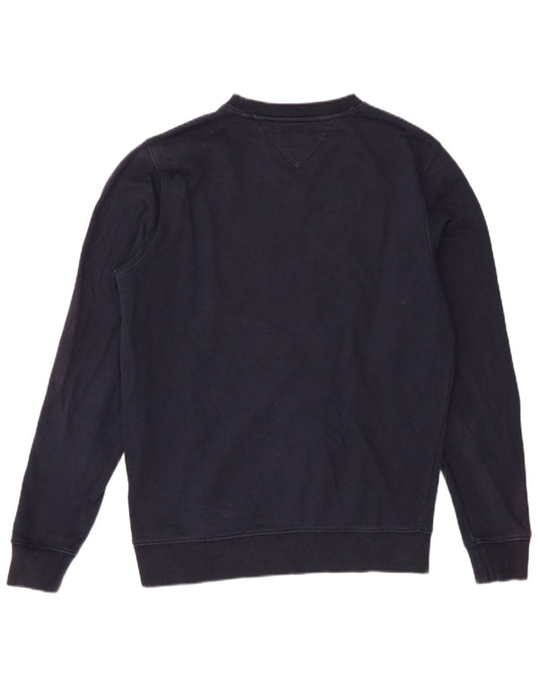 Felpa grafica da uomo Tommy Hilfiger Maglione medio in cotone blu navy