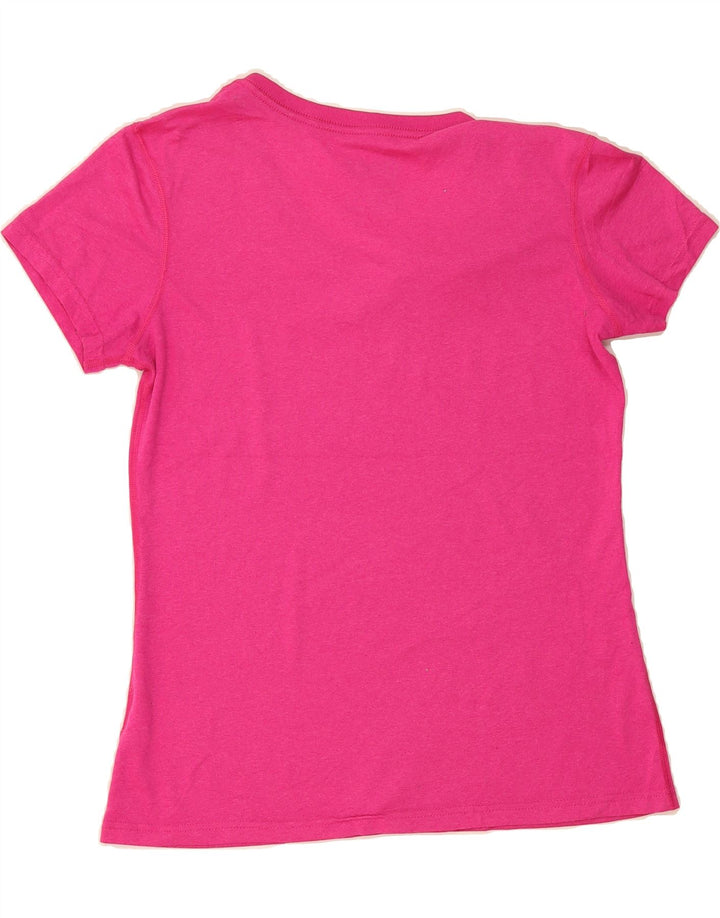 NIKE Womens Dri Fit T-Shirt Top UK 12 Medium Pink Polyester Vintage Nike and Second-Hand Nike from Messina Hembry 