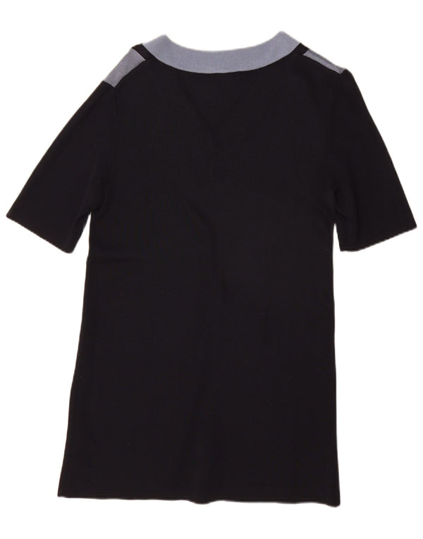 COS Abito maglione da donna a maniche corte vestibilità ampia UK 6 XS Blu navy a righe