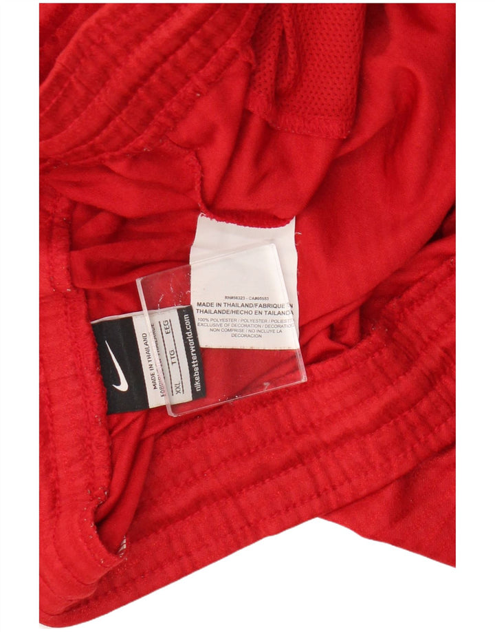 Pantaloncini sportivi Nike da uomo 2XL rosso poliestere