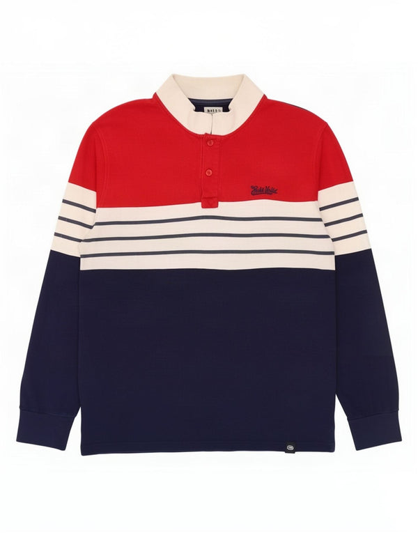 Polo da rugby da donna Ecko Unltd UK 14 color block blu navy medio