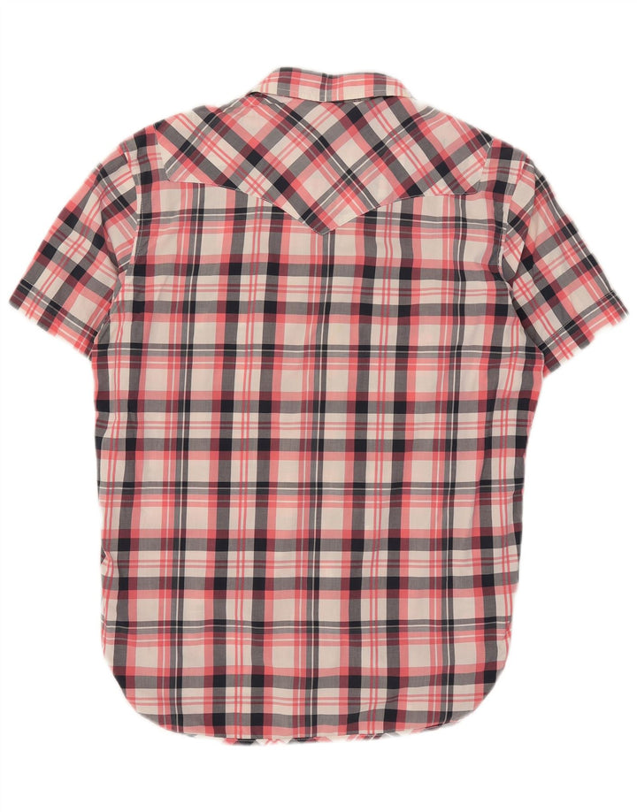 Camicia a maniche corte da uomo Levi's Large Western in cotone a quadri multicolore