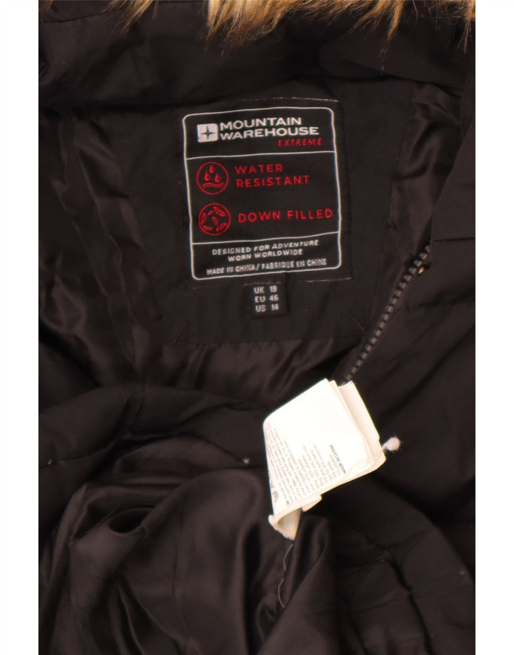 Cappotto imbottito con cappuccio da donna Mountain Warehouse UK 18 XL Poliestere nero