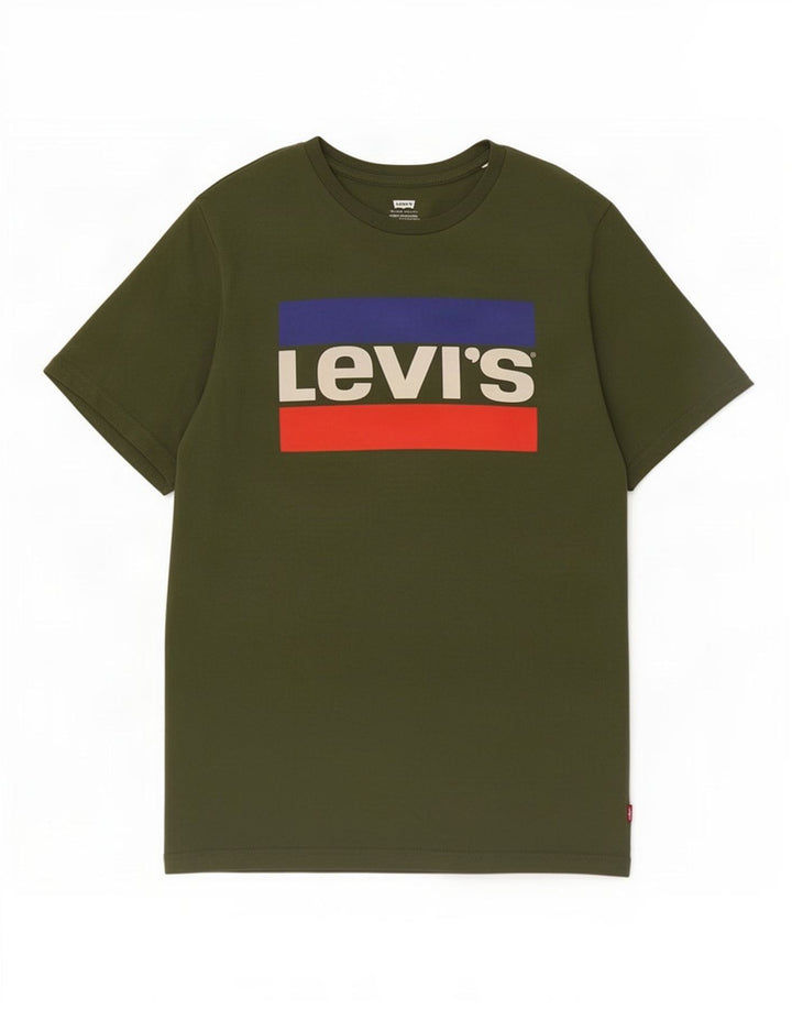 T-shirt grafica da uomo Levi's Top in cotone kaki medio