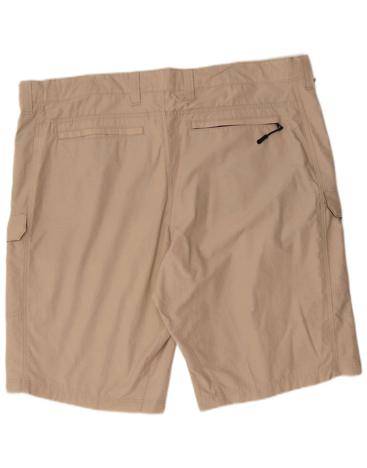 Pantaloncini cargo da uomo Marks & Spencer W44 2XL cotone beige