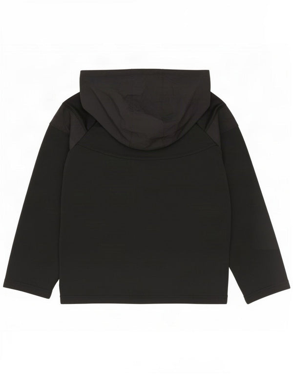Felpa con cappuccio e zip per ragazze Nike 10-11 anni blocco colore nero medio
