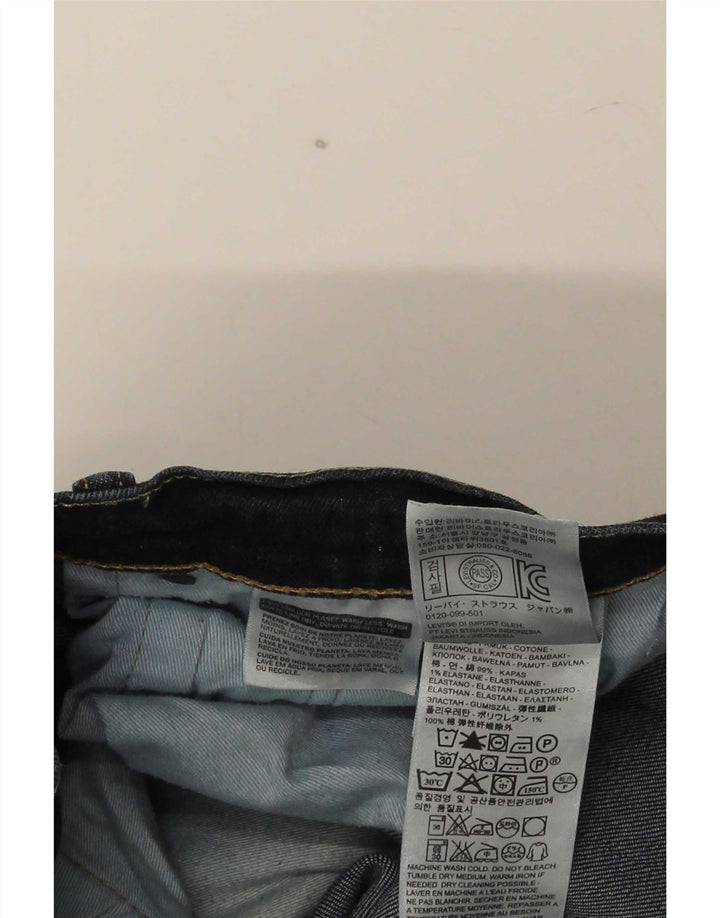 Levi's Uomo 522 Jeans Slim W34 L34 Cotone Blu Navy
