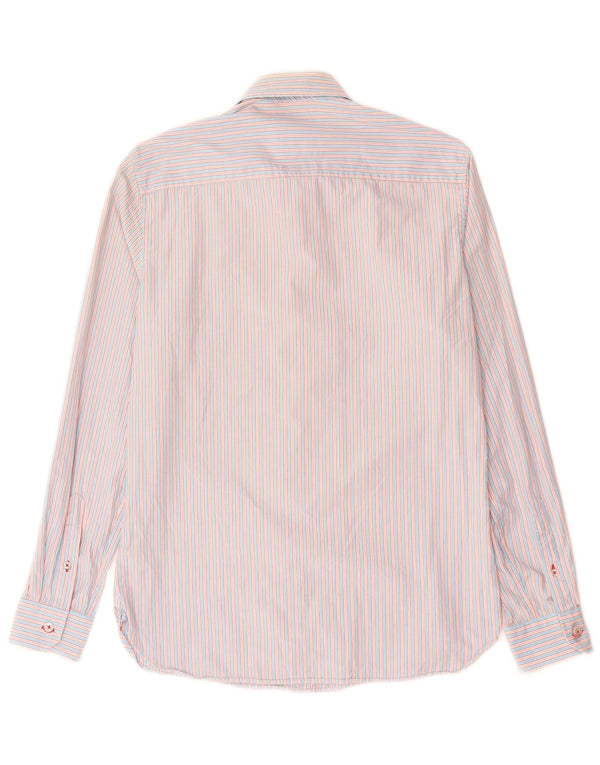 Crew Clothing Mens Tailored Fit Shirt Small Pink Striped Cotton