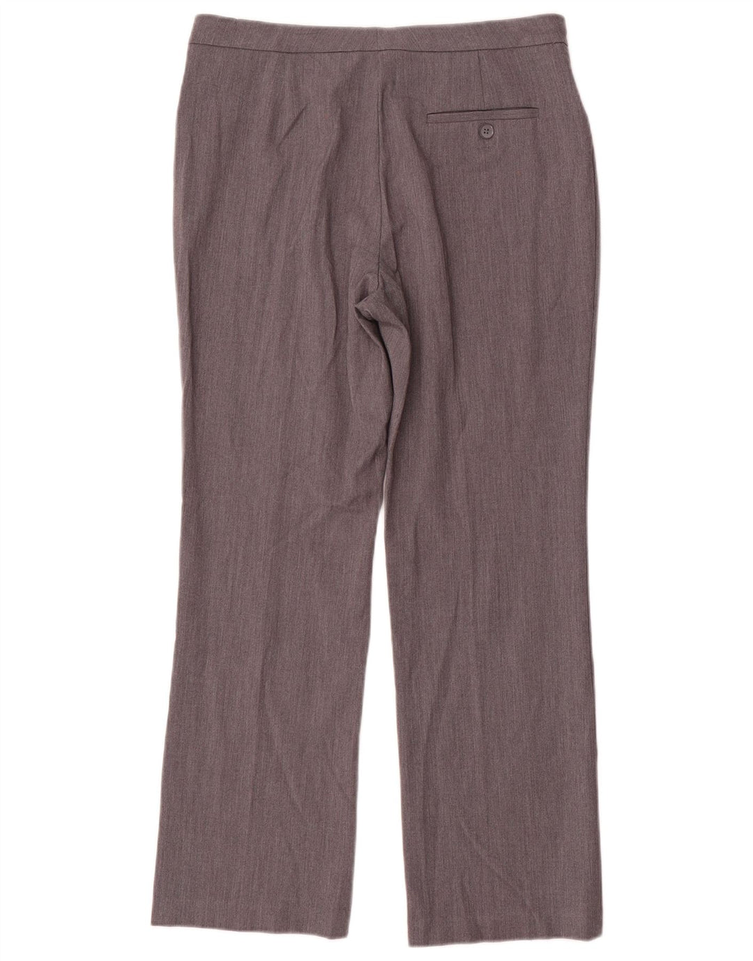 Pantaloni da abito dritti da donna Marks & Spencer UK 12 Medium W30 L28 Grigio