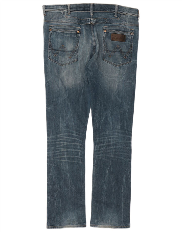 Wrangler Uomo Ben Slim Jeans W38 L34 Cotone Blu