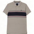 Polo da uomo J. Crew Large in cotone color block grigio