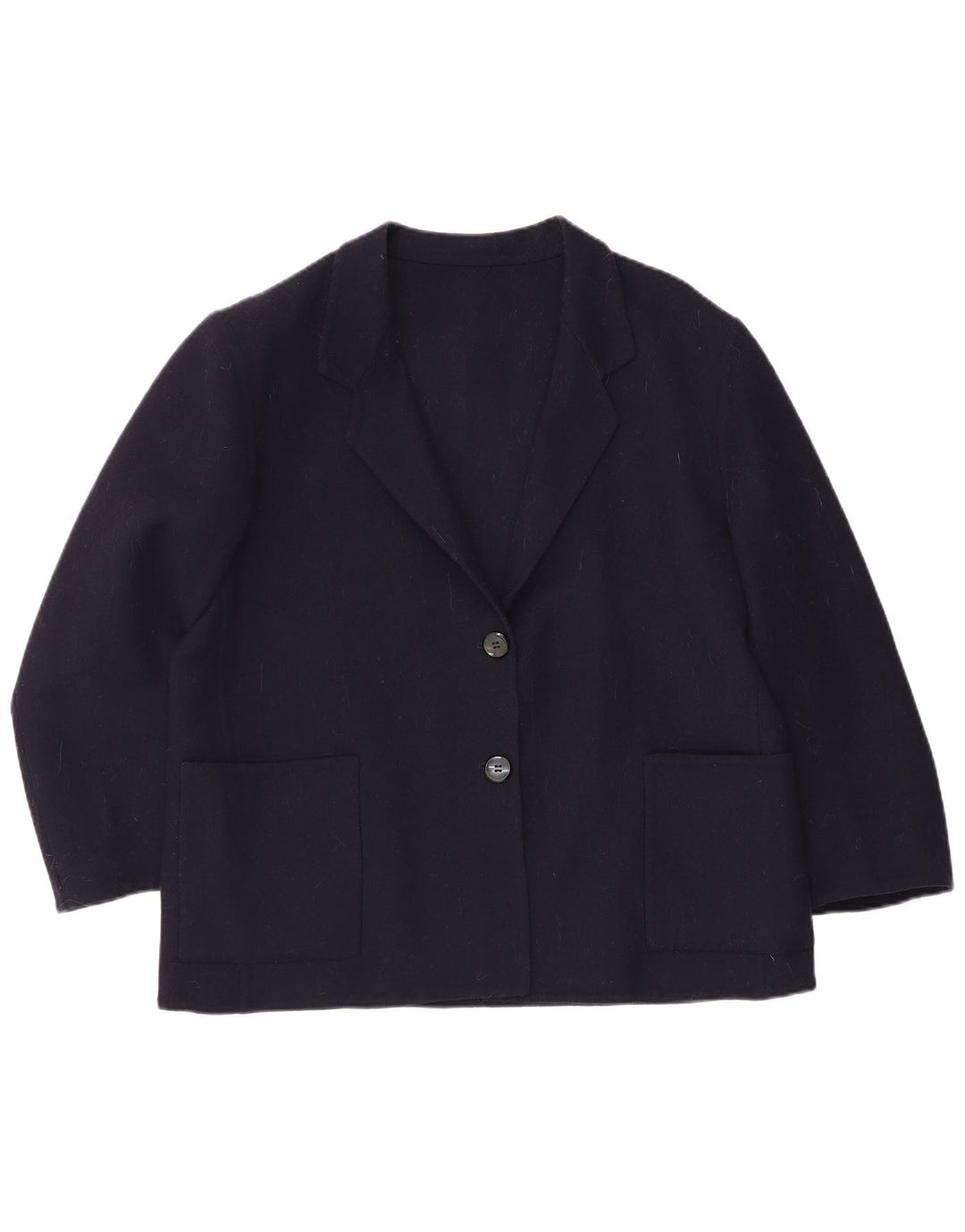 Giacca blazer da donna a 2 bottoni con maniche a 3/4 Piacenza UK 16 Large Blu Navy