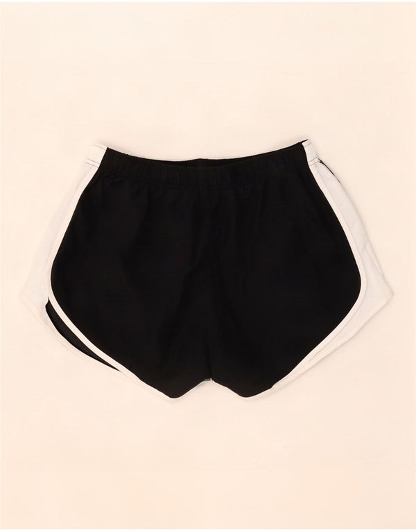 Pantaloncini sportivi Nike Dri Fit da donna UK 14 Large Black Colourblock
